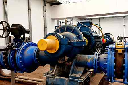 KPS系列单级双吸离心泵在贺州信都供水项目使用现场